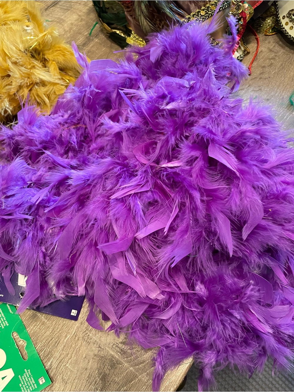 Purple Feather Boa Extra Full Fluffy Halloween Mardi Gras Costume